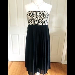 Lilly Pulitzer Silk Empire waist pleat dress.